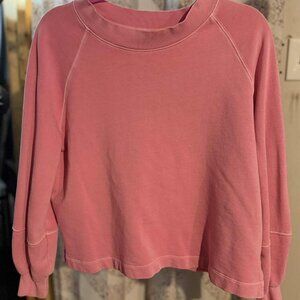 Old Navy Pink Long Sleeve Sweatshirt, RELAXED Size XS